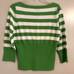 George Green & White Striped Top